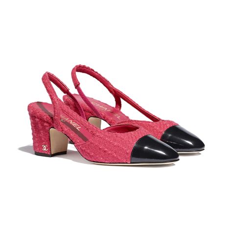 chanel slingbacks pink|chanel black slingbacks.